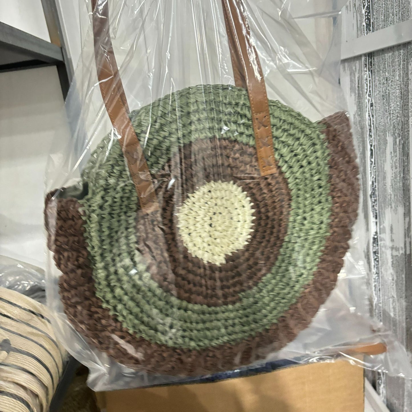 Trendige Basttasche Brehn