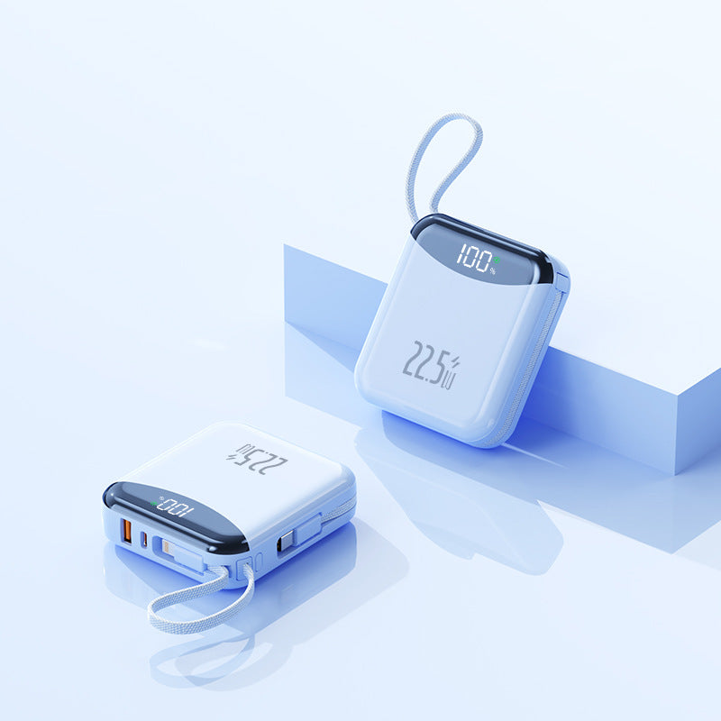 Kompakte Schnelllade-Powerbank mit LED-Anzeige Brehn