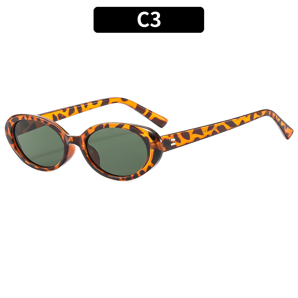 Zeitloser Look Stilvolle Oval Sonnenbrille
