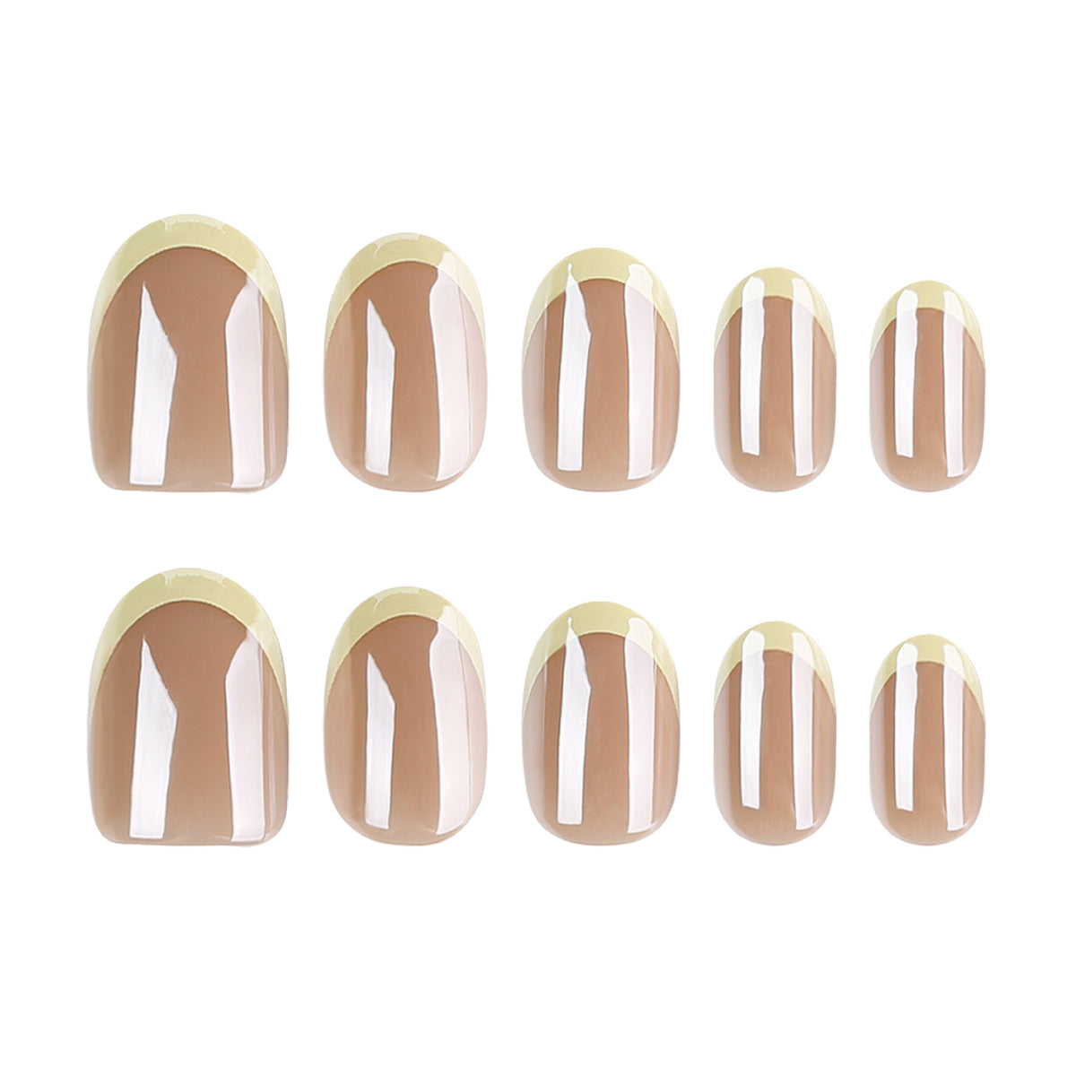 Elegante Nagelkunst mit durchscheinendem Farbverlauf und präzisem French-Tip Brehn