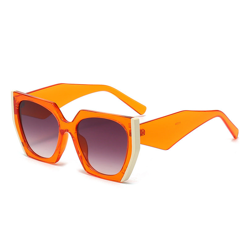 Damen Oversized Sonnenbrille mit markantem eckigem Design Brehn