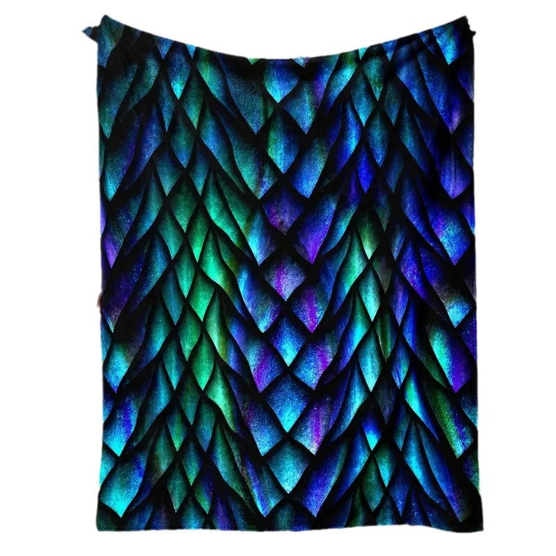 Damen Kuscheldecke mit schimmerndem Schuppenmotiv Brehn