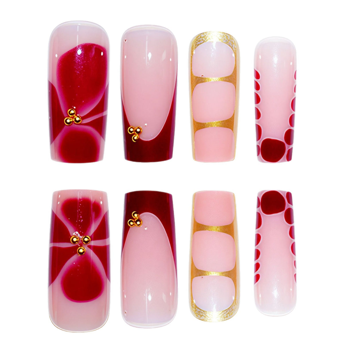 Elegante dekorative Gel-Nagelverstärkungen Brehn