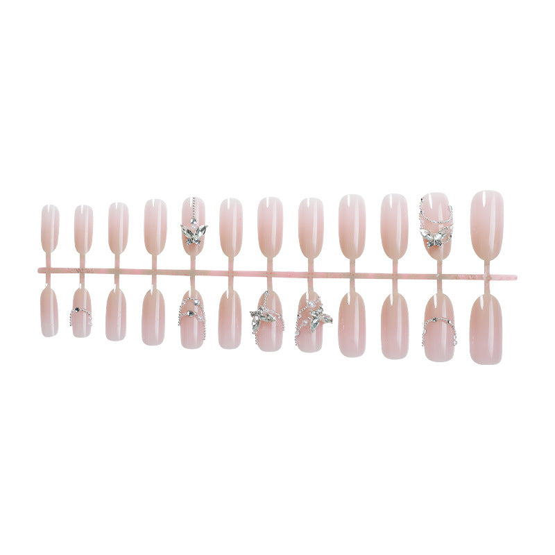 Kristall-Verzierte Press-On Nagelset Brehn