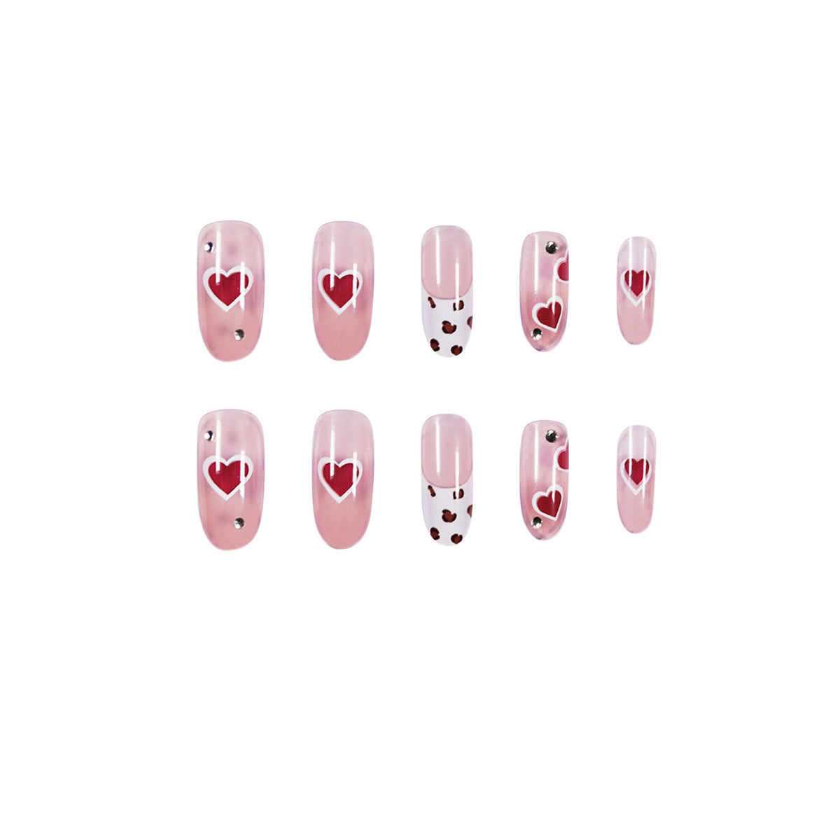 Kunstvolle Nagelkunst mit Herz-Design Brehn