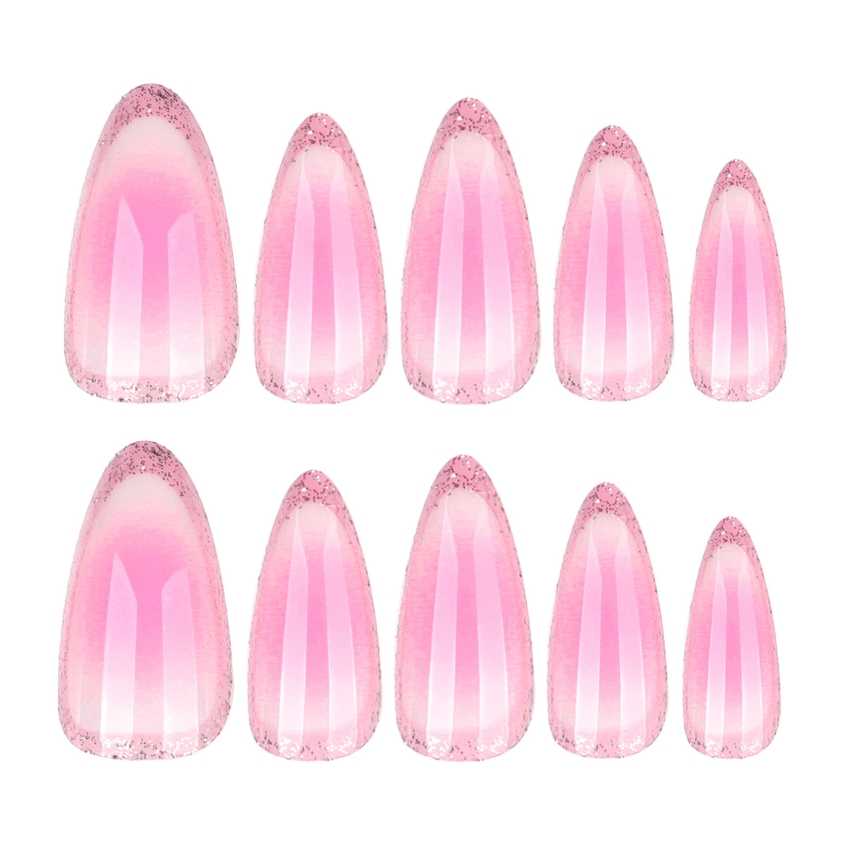 Kunstvolle Acryl-Nägel mit sanftem Ombre-Design Brehn
