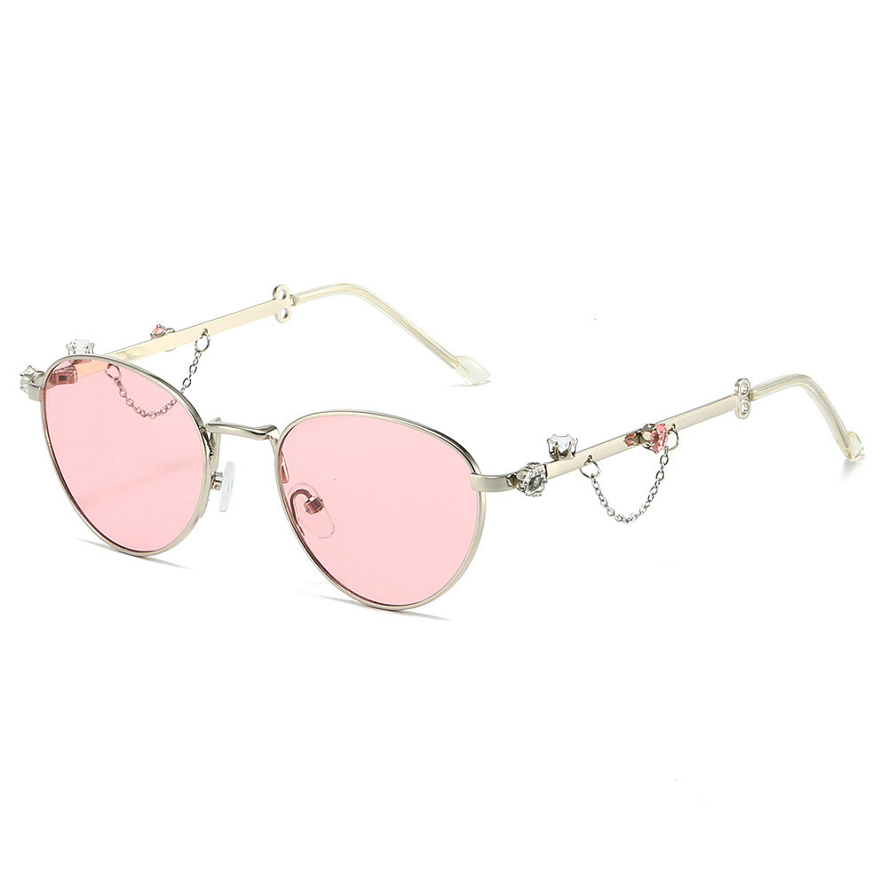 Dekorative Strass Katzenaugen-Sonnenbrille Brehn