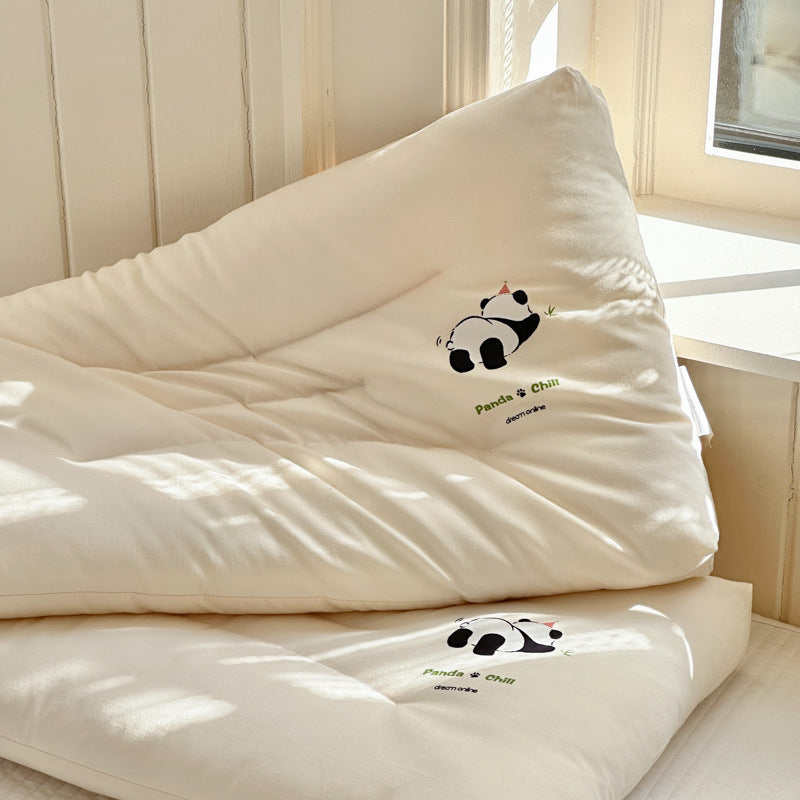 Damen Ergonomisches Kopfkissen mit verspieltem Panda-Motiv Brehn