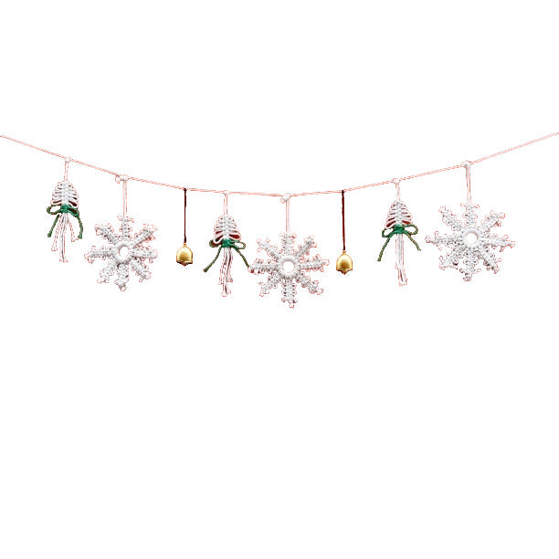 Dekorative Schneeflocken Girlande Brehn