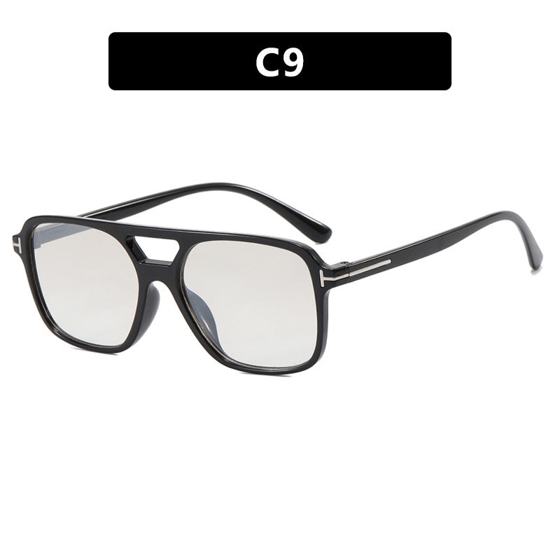 Damen elegante geometrische Sonnenbrille mit stilvollem Rahmen Brehn