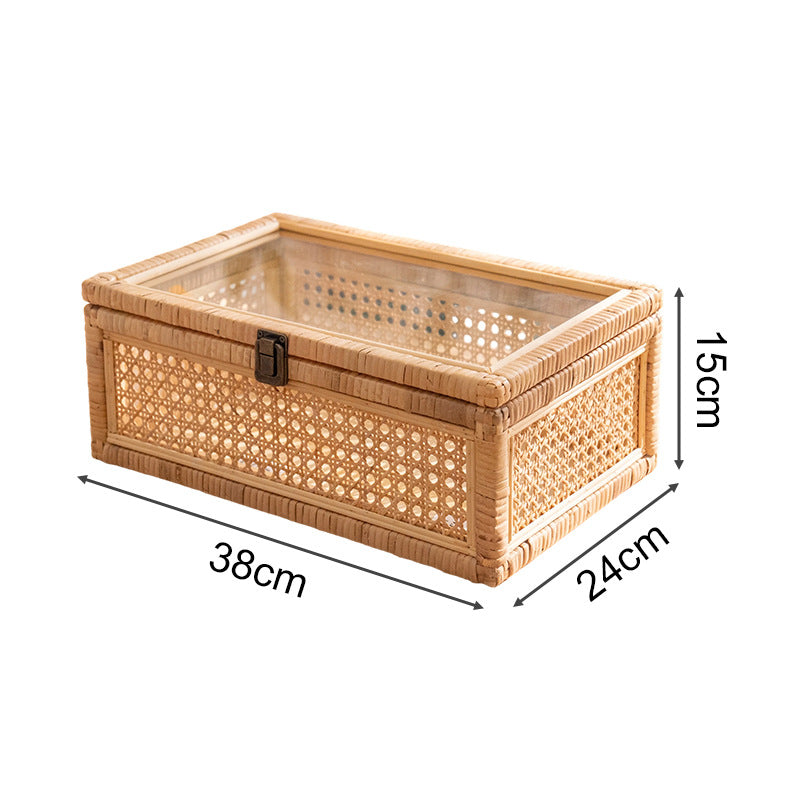 Praktische Aufbewahrungsbox mit Glasoberfläche