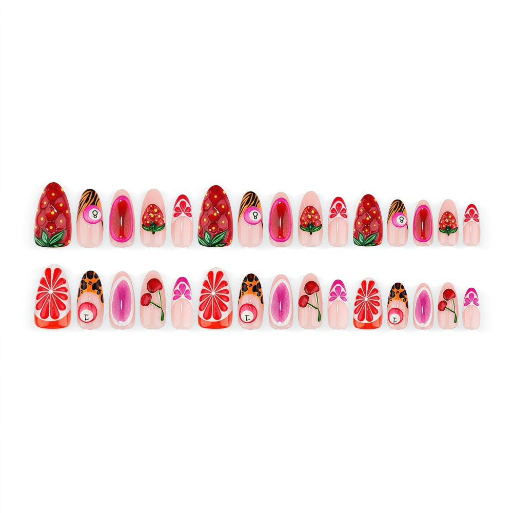 Kunstnagelset mit Fruchtmotiven Brehn