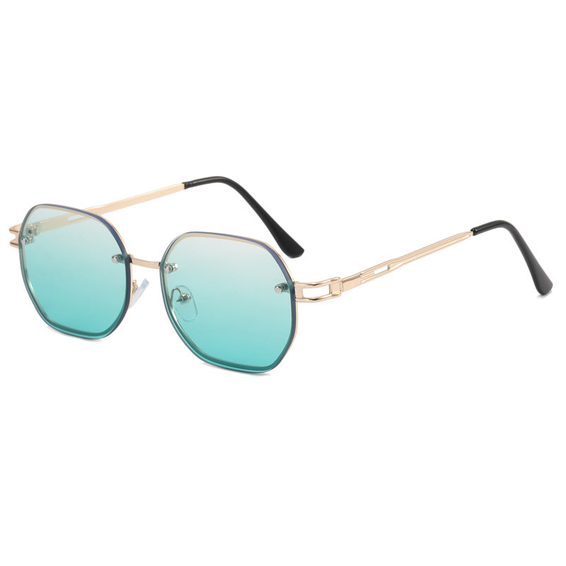 Damen Designer-Sonnenbrille im modernen Achteck-Design Brehn
