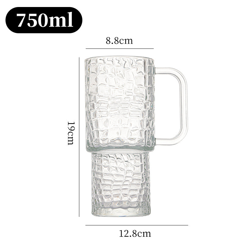 Unisex Glasbecher mit strukturiertem Design von Brehn