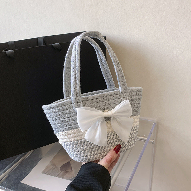 Handgefertigte Strohtote Tasche 1790617096