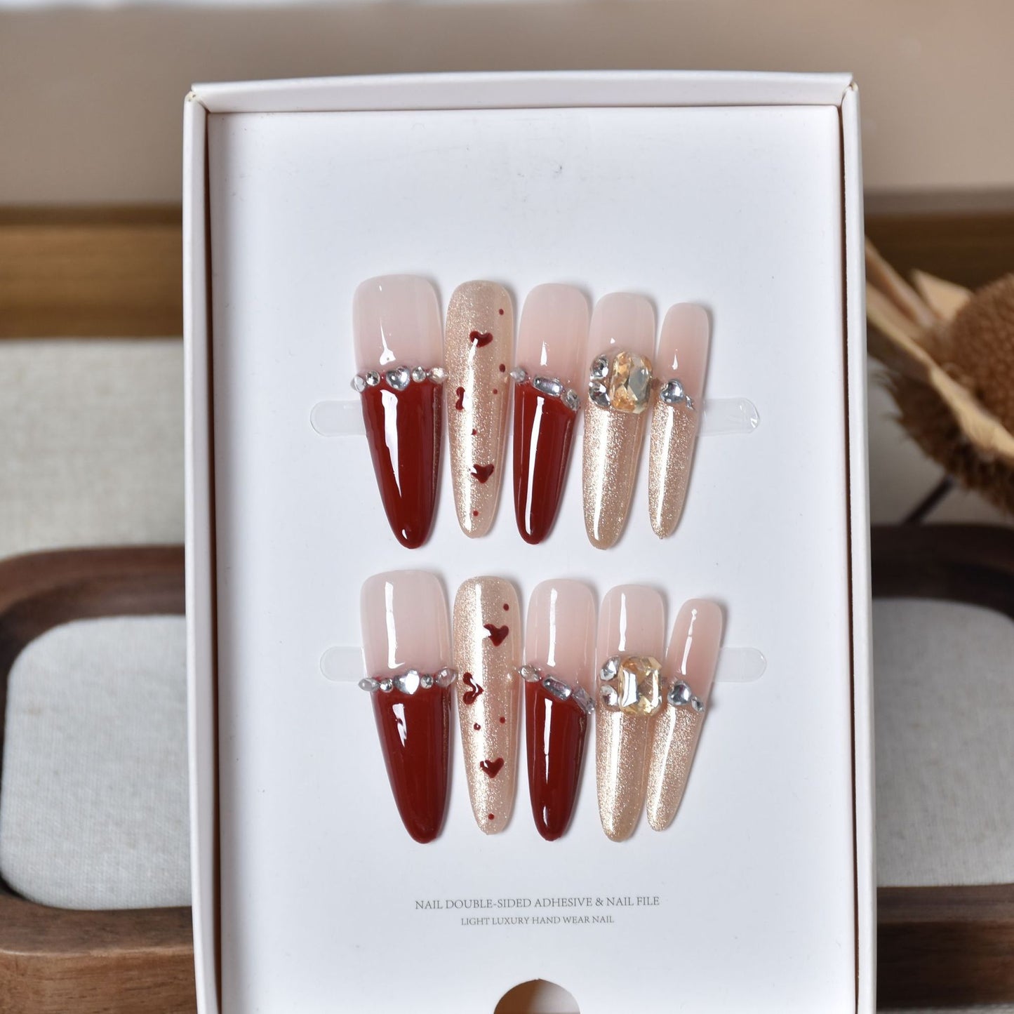 Glamouröse Themen 3D Nagelkunst Extensions Brehn
