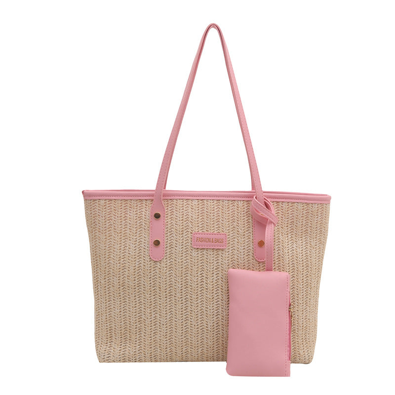 Lässige Gewebte Strandtasche