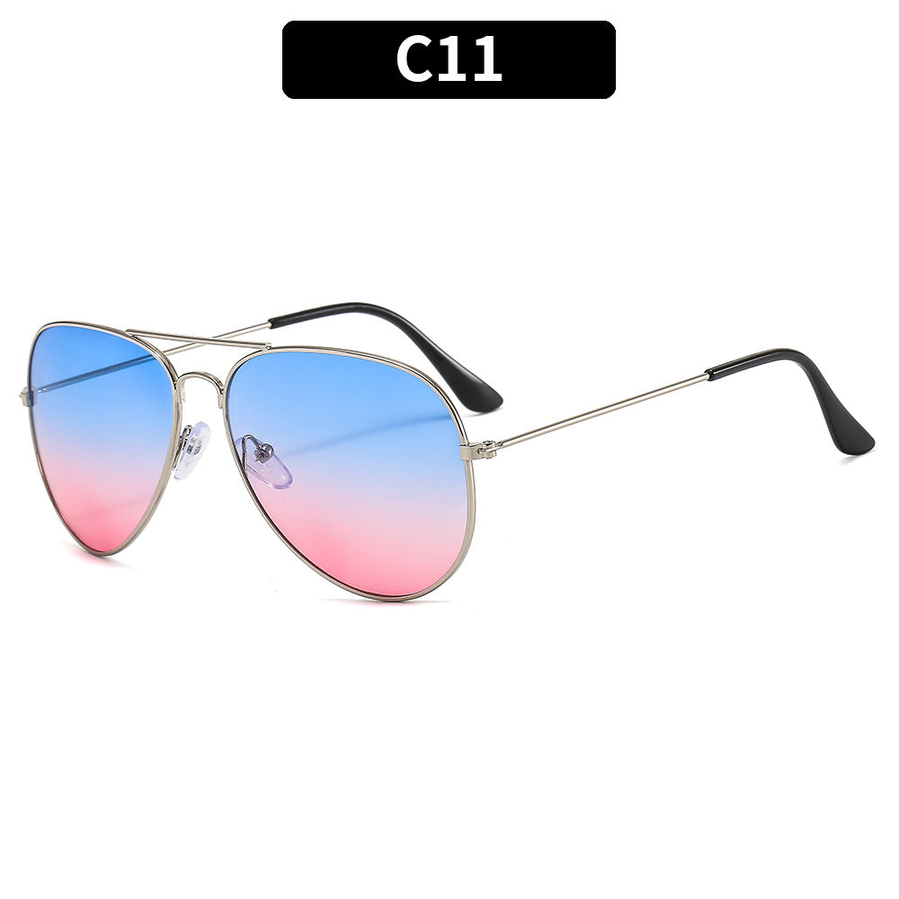 Stylische Farbverlauf Aviator Sonnenbrille