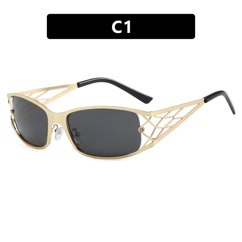 Damen modische Sonnenbrille mit strukturierendem Design und UV-Schutz Brehn