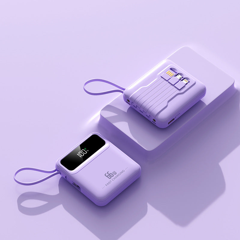 Kompakte Powerbank mit Schnellladefunktion und digitalem Ladestatus Brehn