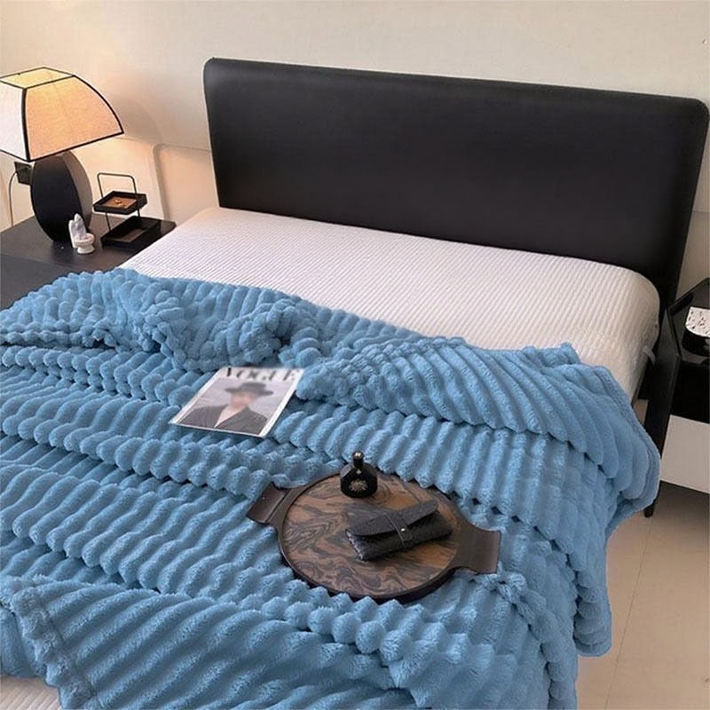 Damen Ultraweiche Kuscheldecke mit Wellenstruktur Brehn