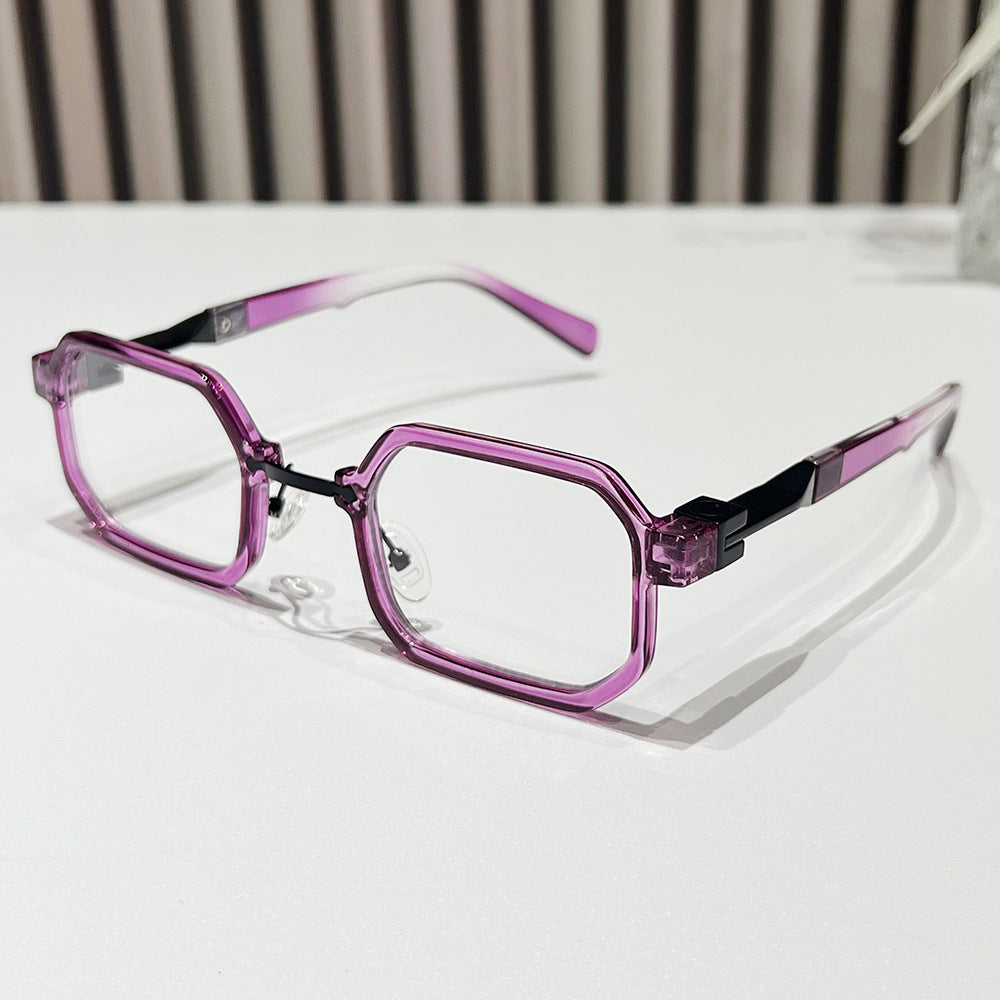 Moderne geometrische rechteckige Sonnenbrille Brehn