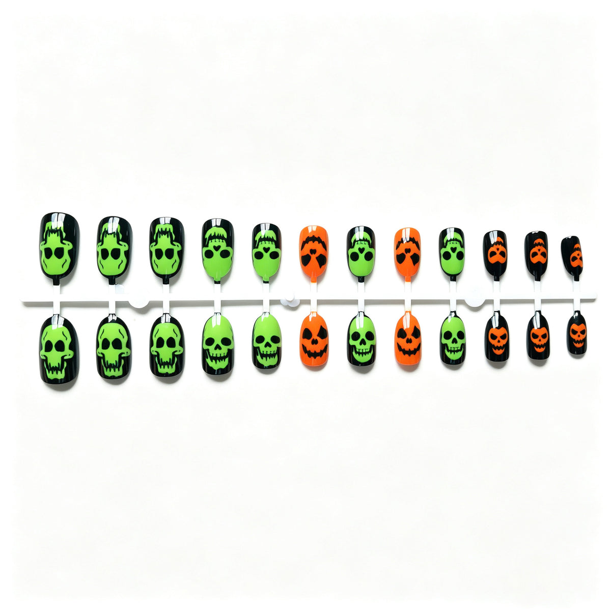 Halloween Skull-Themen Nagel Kunst Set