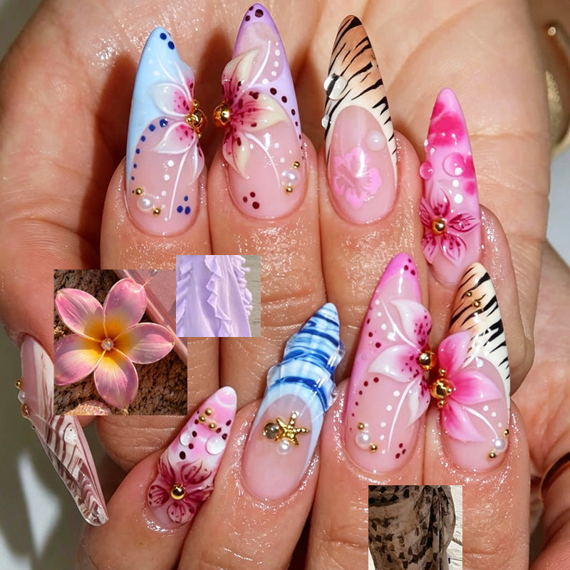 Künstlerische Press-On-Nagelspitzen Brehn