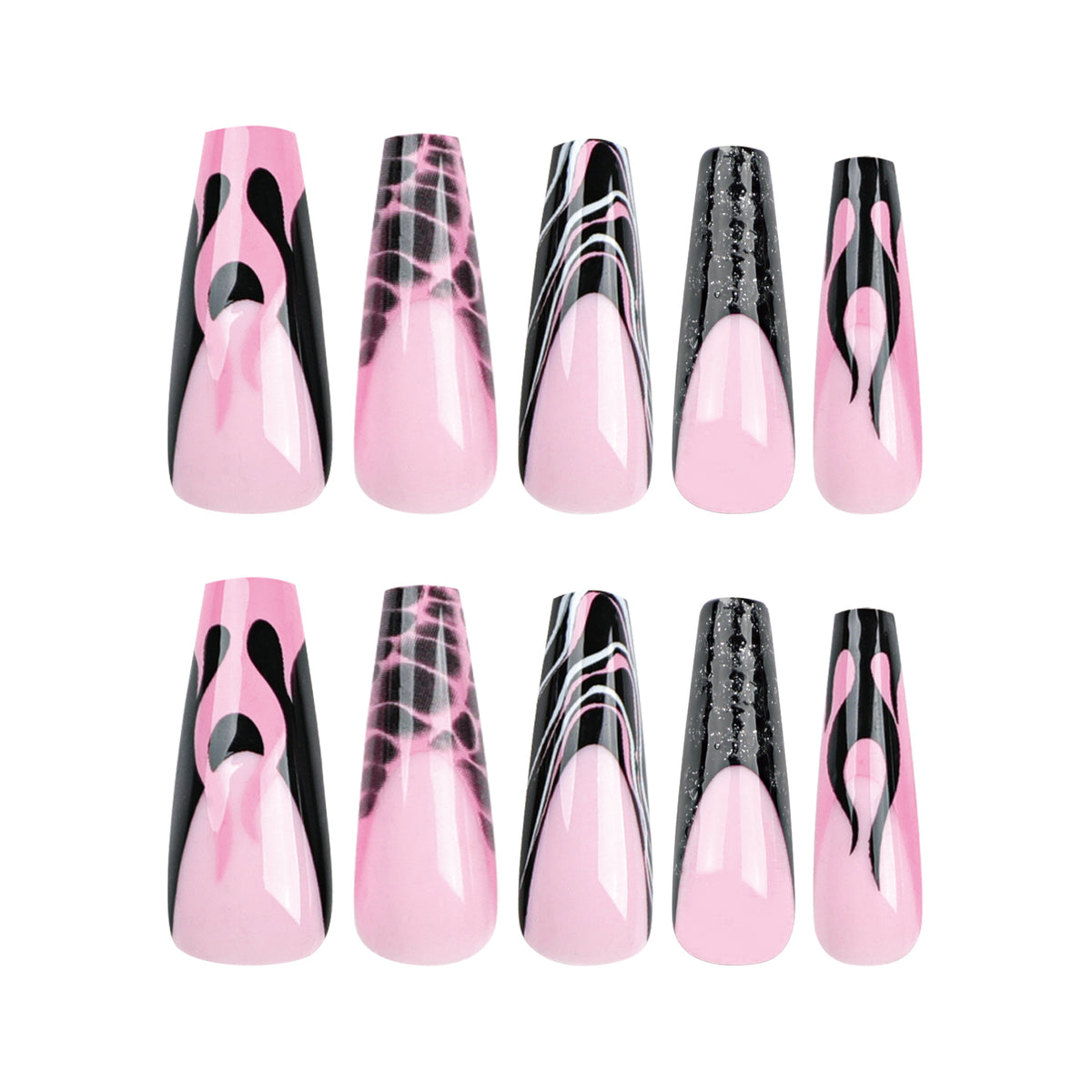 Kunstvolle Stiletto-Nägel im modernen Design Brehn