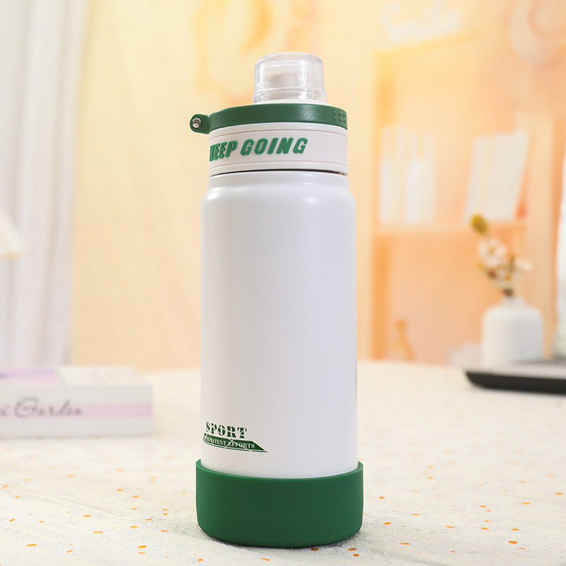 Damen Sportliche Isoliertrinkflasche mit praktischem Klappdeckel Brehn