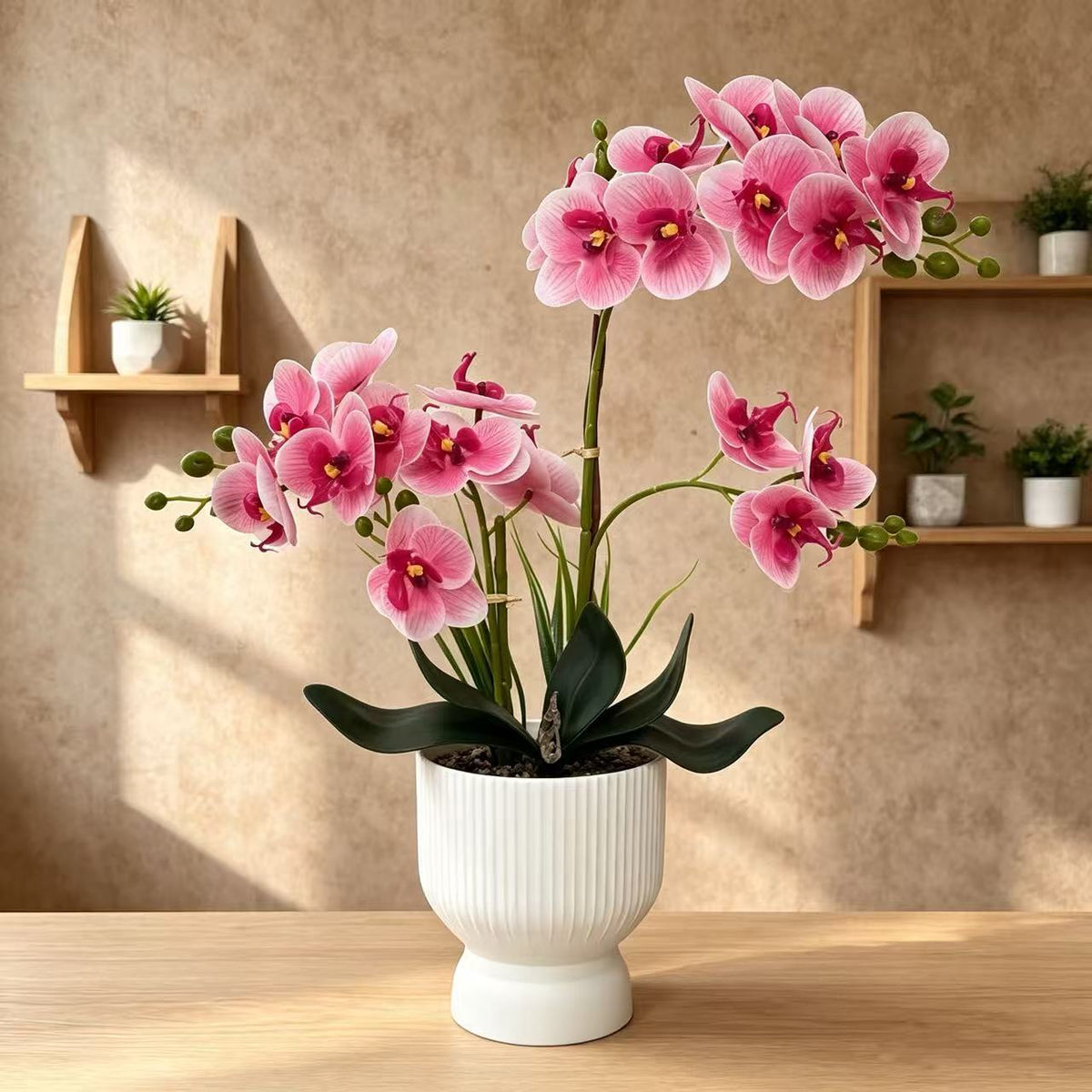 Elegante Künstliche Orchideen-Anordnung für dekorative Anzeige
