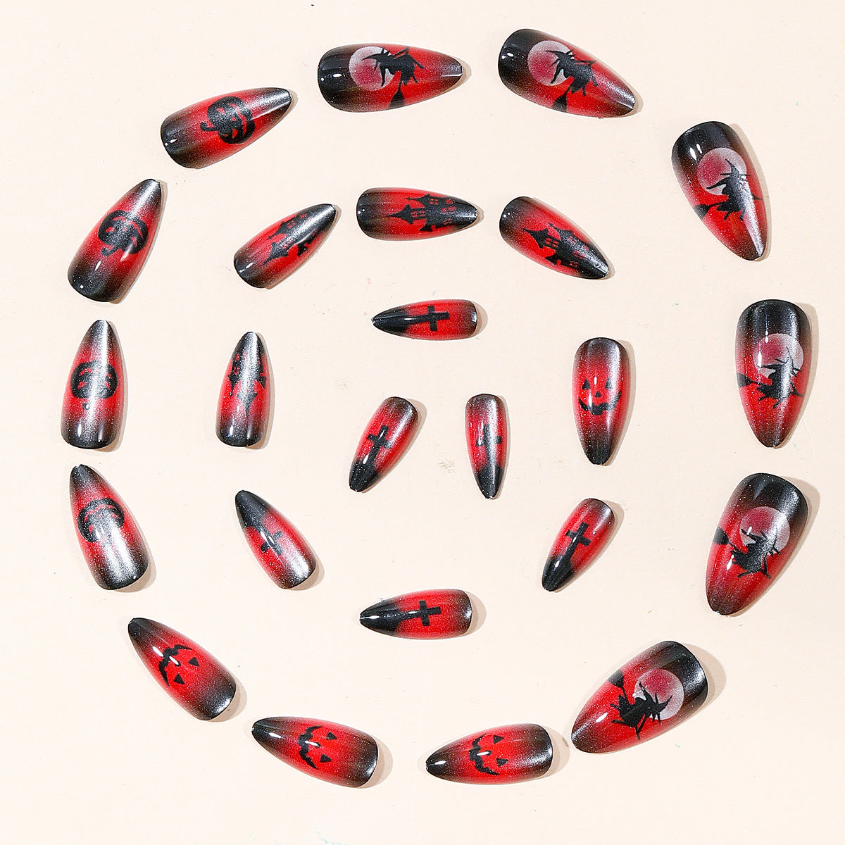Halloween-Themen Gothic Nail Art Brehn