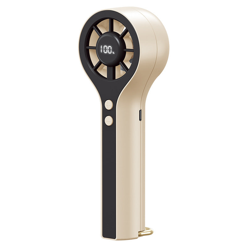 Unisex Tragbarer Handventilator mit LCD-Display und ergonomischem Design Brehn