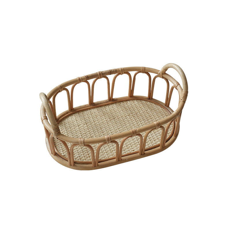 Damen ovaler Rattan-Servierkorb Brehn