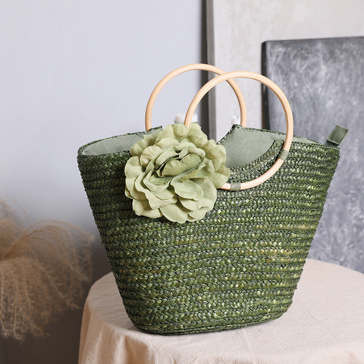 Handtasche mit Floralen Akzenten Brehn