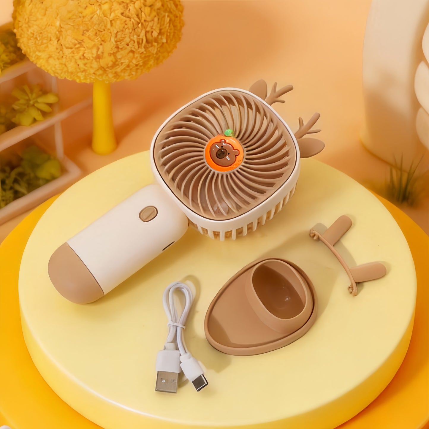 Damen Tragbarer Mini-Ventilator mit niedlichem Design Brehn