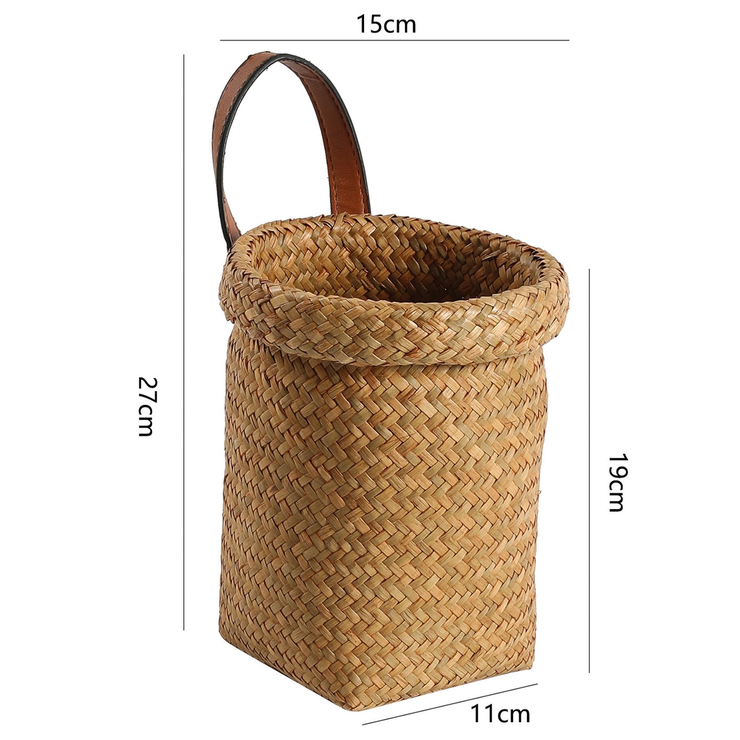 Unisex Handgewebter Dekorationskorb mit praktischen Griffen Brehn