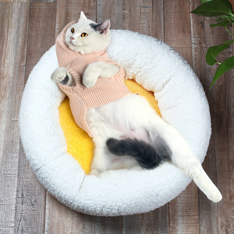 Gemütliches Rundes Eiformiges Hundebett