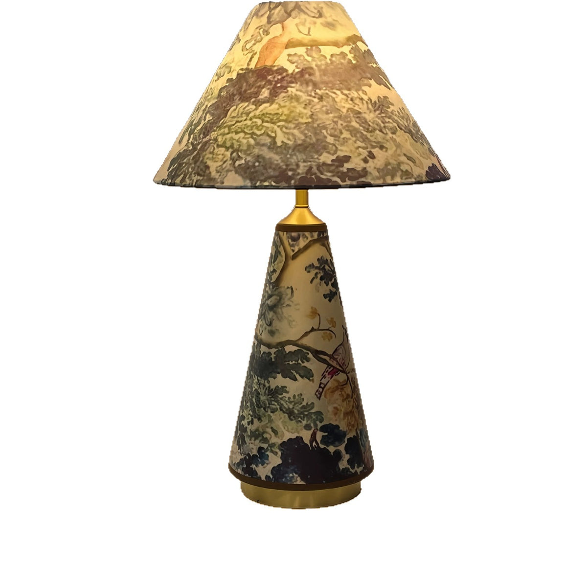 Künstlerische Blumenmuster Tischlampe