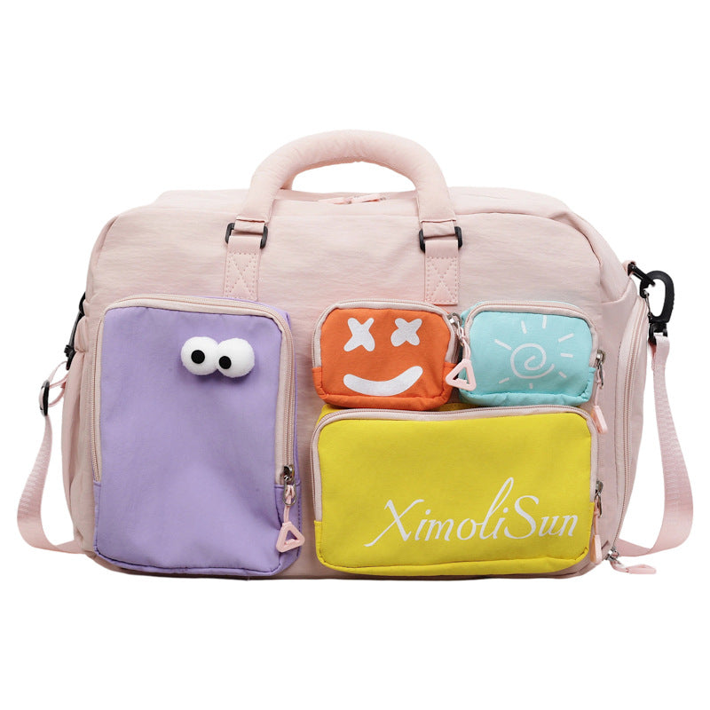 Verspielte Mehrfach-Taschen Reisetasche