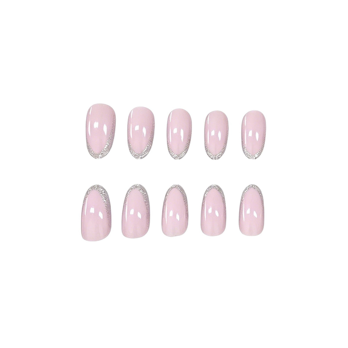 Elegante Glitzer-besetzte Gel-Nagelverstärkungen Brehn