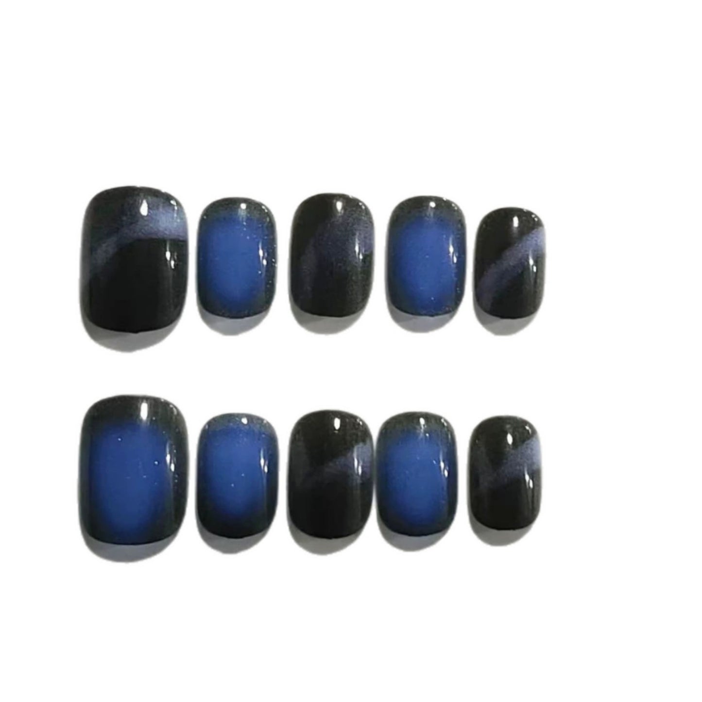 Galaxy-inspirierte Press-On Nagel Set Brehn