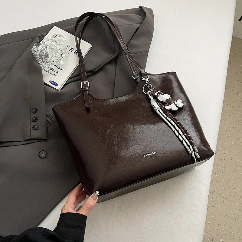 Luxuriöse Texturierte Leder Tote Brehn