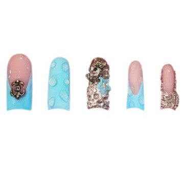Dekoratives Press-On Nagelkunst Set Brehn