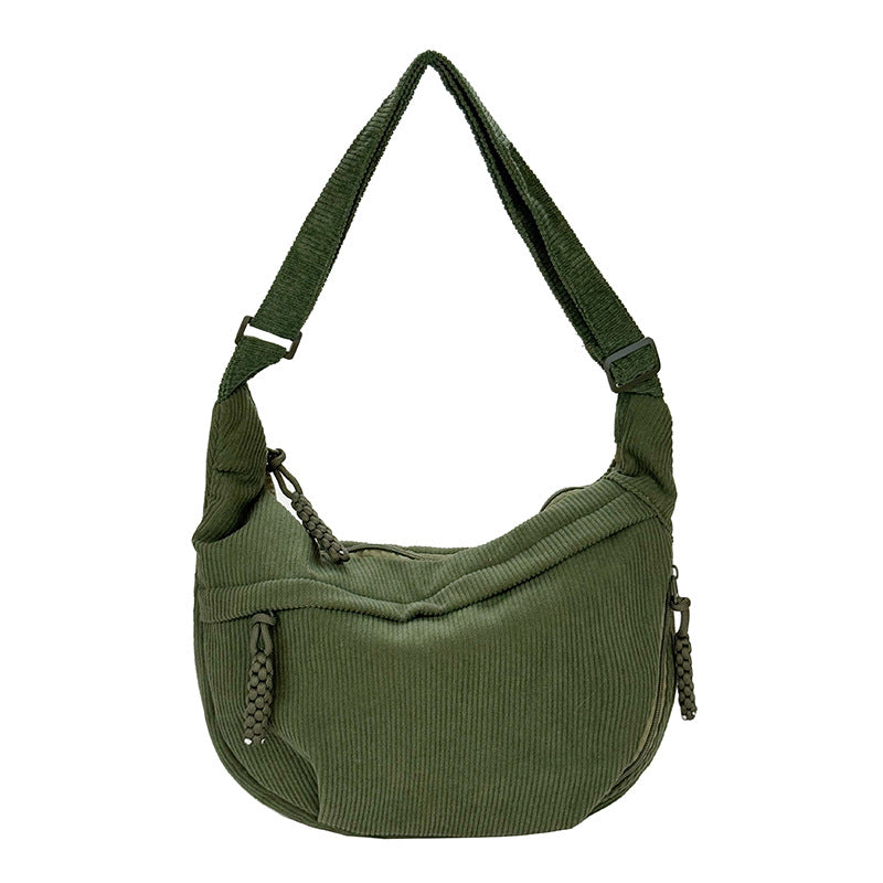 Schultertasche mit Kunstvollem Fächerdesign Brehn
