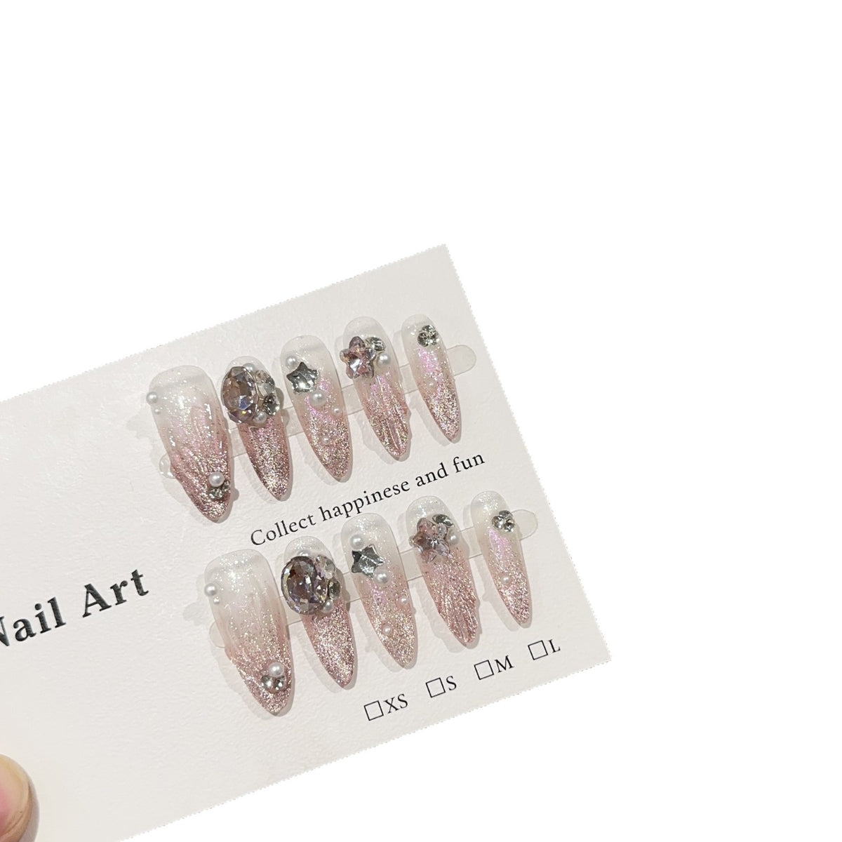 Gleitende Stiletto-Nagelkunst-Set