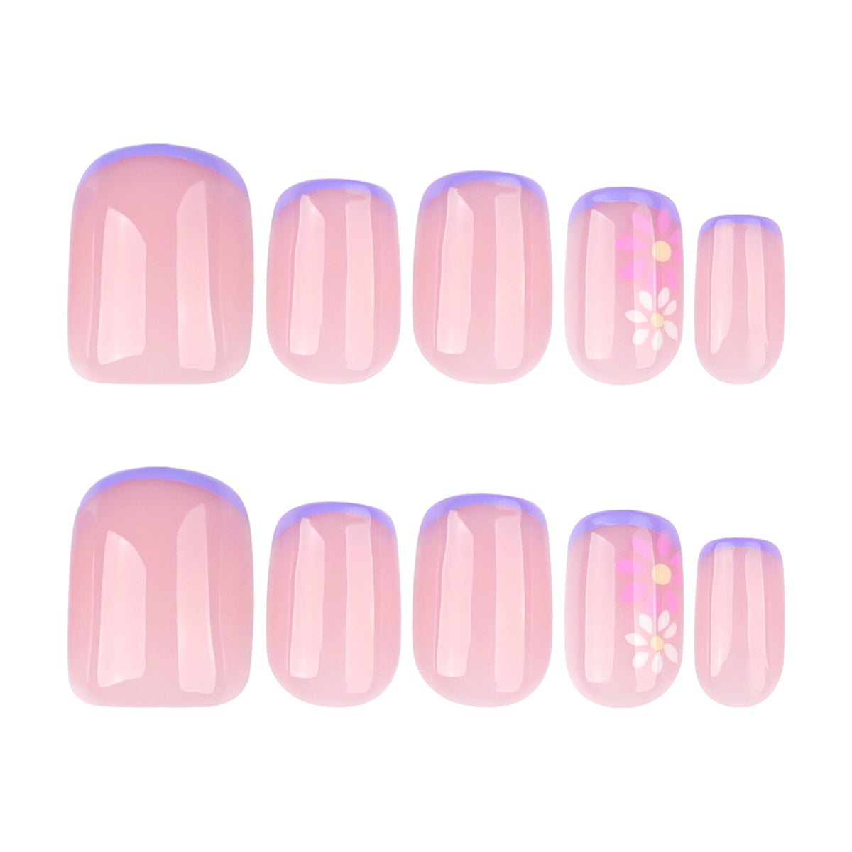 Kunstvolle Gel-Nägel mit floralem Design Brehn