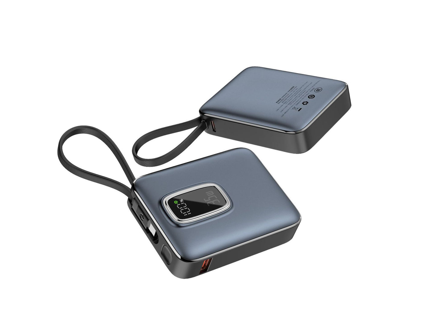 Tragbare Powerbank mit Integrierter Led-Anzeige und Schnellladefunktion Brehn