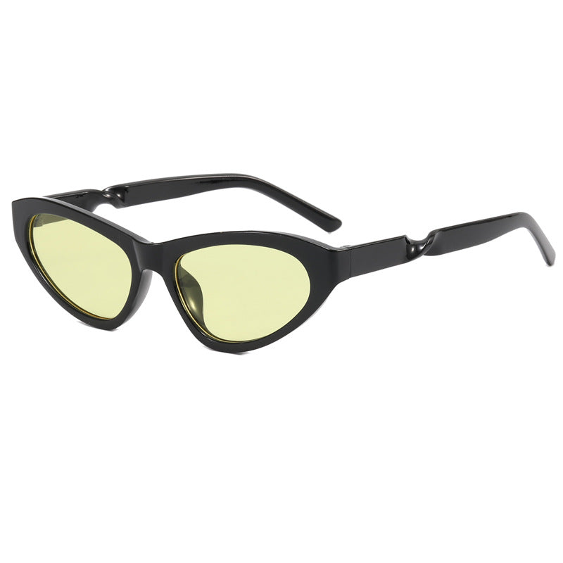 Cat-Eye Design Sonnenbrille mit blauen Gläsern