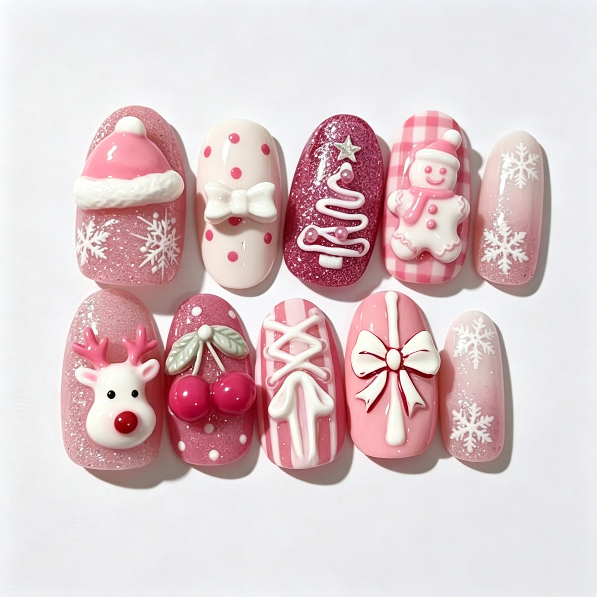 Festliche Themen Presse-On Nagelkunst-Set Brehn 1790636261